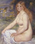 Pierre Renoir Blonde Bather USA oil painting artist